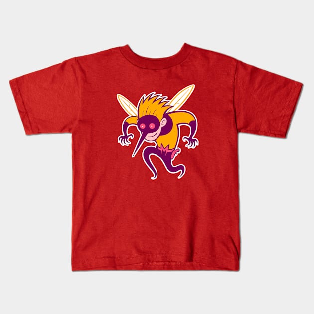 Beware the Mosquito! Orange Kids T-Shirt by ingoadwetrust